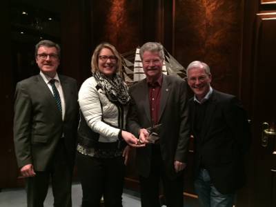 Bei der Preisverleihung 